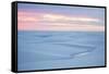 Brazil's Lencois Maranhenses National Park Sand Dunes and Lagoons at Sunset-Alex Saberi-Framed Stretched Canvas