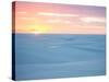 Brazil's Lencois Maranhenses National Park Sand Dunes and Lagoons at Sunset-Alex Saberi-Stretched Canvas