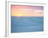 Brazil's Lencois Maranhenses National Park Sand Dunes and Lagoons at Sunset-Alex Saberi-Framed Photographic Print