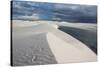 Brazil's Lencois Maranhenses Sand Dunes and Lagoons on a Stormy Afternoon-Alex Saberi-Stretched Canvas