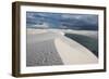 Brazil's Lencois Maranhenses Sand Dunes and Lagoons on a Stormy Afternoon-Alex Saberi-Framed Photographic Print