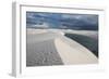 Brazil's Lencois Maranhenses Sand Dunes and Lagoons on a Stormy Afternoon-Alex Saberi-Framed Photographic Print