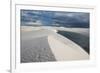 Brazil's Lencois Maranhenses Sand Dunes and Lagoons on a Stormy Afternoon-Alex Saberi-Framed Photographic Print