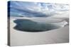 Brazil's Lencois Maranhenses Sand Dunes and Lagoons on a Stormy Afternoon-Alex Saberi-Stretched Canvas