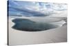 Brazil's Lencois Maranhenses Sand Dunes and Lagoons on a Stormy Afternoon-Alex Saberi-Stretched Canvas