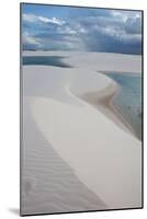 Brazil's Lencois Maranhenses Sand Dunes and Lagoons on a Stormy Afternoon-Alex Saberi-Mounted Photographic Print