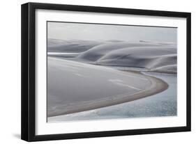 Brazil's Lencois Maranhenses Sand Dunes and Lagoons-Alex Saberi-Framed Photographic Print