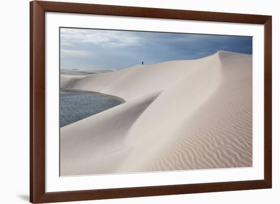 Brazil's Lencois Maranhenses Sand Dunes and Lagoons-Alex Saberi-Framed Photographic Print