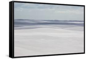 Brazil's Lencois Maranhenses Sand Dunes-Alex Saberi-Framed Stretched Canvas