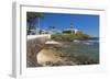 Brazil, Salvador Da Bahia, District Barra, Fort, Lighthouse, Rock Coast, Sea-Chris Seba-Framed Photographic Print