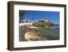 Brazil, Salvador Da Bahia, District Barra, Fort, Lighthouse, Rock Coast, Sea-Chris Seba-Framed Photographic Print