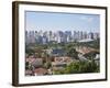 Brazil, Sao Paulo, Sao Paulo, View of City Center from Hotel Unique-Jane Sweeney-Framed Photographic Print