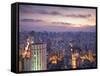 Brazil, Sao Paulo, Sao Paulo, View of City Center from Italia Building - Edificio Italia-Jane Sweeney-Framed Stretched Canvas