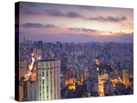 Brazil, Sao Paulo, Sao Paulo, View of City Center from Italia Building - Edificio Italia-Jane Sweeney-Stretched Canvas