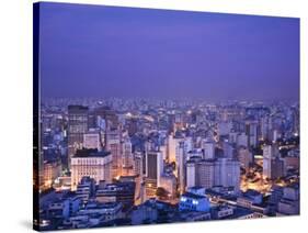 Brazil, Sao Paulo, Sao Paulo, View of City Center from Italia Building - Edificio Italia-Jane Sweeney-Stretched Canvas