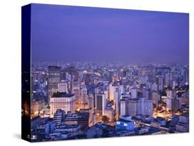 Brazil, Sao Paulo, Sao Paulo, View of City Center from Italia Building - Edificio Italia-Jane Sweeney-Stretched Canvas