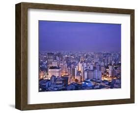 Brazil, Sao Paulo, Sao Paulo, View of City Center from Italia Building - Edificio Italia-Jane Sweeney-Framed Photographic Print