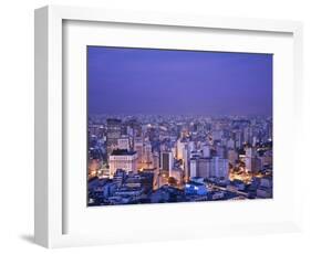 Brazil, Sao Paulo, Sao Paulo, View of City Center from Italia Building - Edificio Italia-Jane Sweeney-Framed Photographic Print