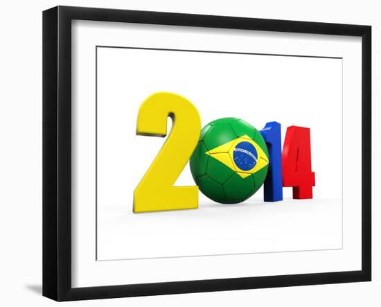 Brazil Soccer 2014-Nerthuz-Framed Art Print