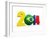 Brazil Soccer 2014-Nerthuz-Framed Art Print