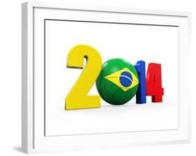 Brazil Soccer 2014-Nerthuz-Framed Art Print