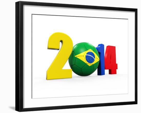 Brazil Soccer 2014-Nerthuz-Framed Art Print