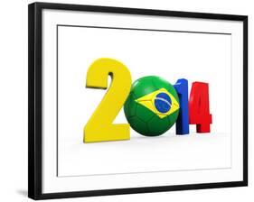 Brazil Soccer 2014-Nerthuz-Framed Art Print