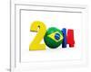 Brazil Soccer 2014-Nerthuz-Framed Art Print