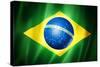 Brazil Soccer World Cup 2014 Flag-daboost-Stretched Canvas