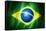 Brazil Soccer World Cup 2014 Flag-daboost-Framed Stretched Canvas