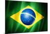 Brazil Soccer World Cup 2014 Flag-daboost-Mounted Art Print