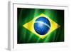 Brazil Soccer World Cup 2014 Flag-daboost-Framed Art Print