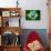 Brazil Soccer World Cup 2014 Flag-daboost-Art Print displayed on a wall