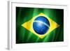 Brazil Soccer World Cup 2014 Flag-daboost-Framed Art Print