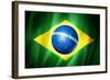 Brazil Soccer World Cup 2014 Flag-daboost-Framed Art Print