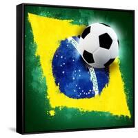 Brazil Soccer-jordygraph-Framed Stretched Canvas