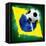 Brazil Soccer-jordygraph-Framed Stretched Canvas