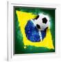 Brazil Soccer-jordygraph-Framed Art Print