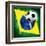 Brazil Soccer-jordygraph-Framed Art Print