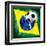 Brazil Soccer-jordygraph-Framed Art Print