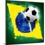 Brazil Soccer-jordygraph-Mounted Art Print
