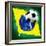 Brazil Soccer-jordygraph-Framed Art Print
