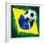 Brazil Soccer-jordygraph-Framed Art Print