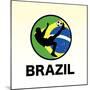 Brazil Soccer-null-Mounted Giclee Print