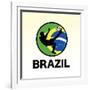 Brazil Soccer-null-Framed Giclee Print