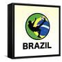 Brazil Soccer-null-Framed Stretched Canvas