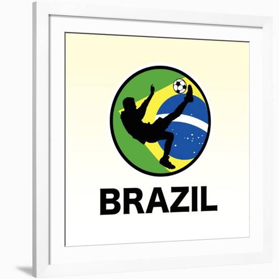 Brazil Soccer-null-Framed Giclee Print