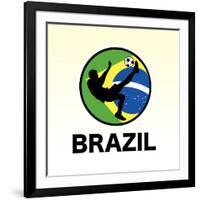 Brazil Soccer-null-Framed Giclee Print