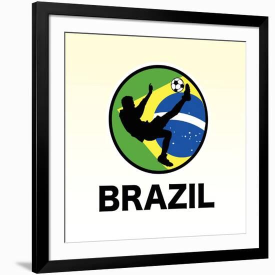 Brazil Soccer-null-Framed Giclee Print