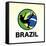 Brazil Soccer-null-Framed Stretched Canvas